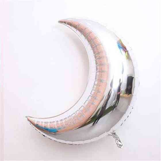 Кулька Місяць фольгована 36 дюймів сріблястий Київ