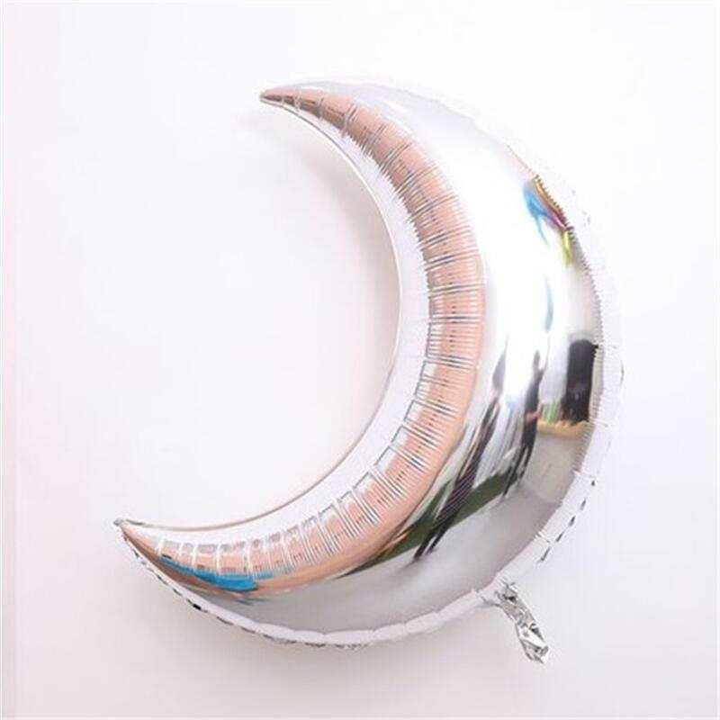 Кулька Місяць фольгована 36 дюймів сріблястий Київ - фото 1