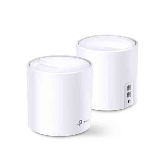 Домашня Mesh Wi-Fi система TP-LINK DECO X20 2PK AX1800 1xGE LAN 1xGE WAN MU-MIMO OFDMA (DECO-X20-2-PACK) Киев