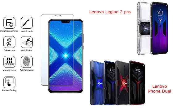 Защитное стекло NeoGlass для Lenovo Legion 2 pro, Phone Duel – ультрапрозрачное и устойчивое Киев