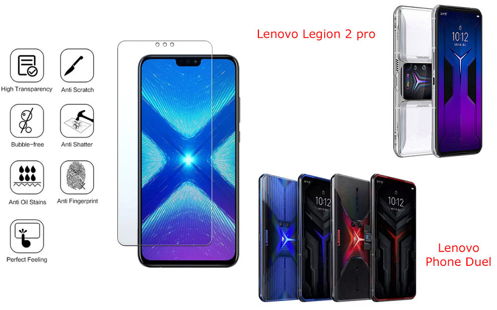 Защитное стекло NeoGlass для Lenovo Legion 2 pro, Phone Duel – ультрапрозрачное и устойчивое Киев - изображение 4