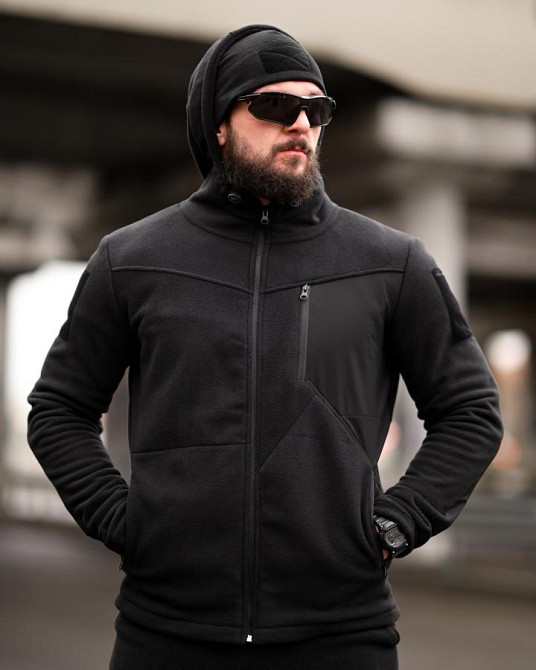 Флісовий спортивний тактичний костюм TARANTUL black ТР6551 Одеса - фото 10