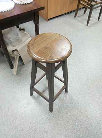 Табурет БАРНИЙ КРУГЛИЙ (80 см), горіх Київ