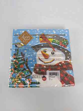 Салфетки бумажнае новогодние(ЗЗхЗЗ, 18шт)