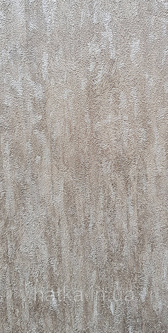 Шпалери вінілові на флізеліні Pera метрові під штукатурку структурні оксамит коричневі шоколад Київ - фото 2
