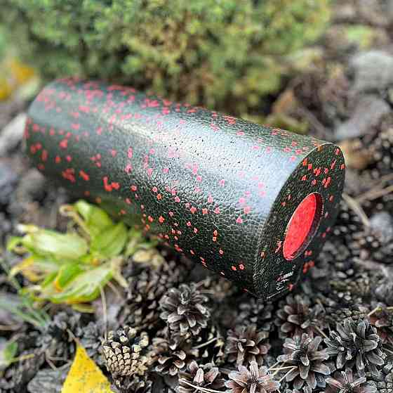 Масажний ролик (роллер) гладкий PowerPlay PP-4348 2 in 1 EPP Foam Roller Чорно/Червоний (33x14см.) Кам'янське