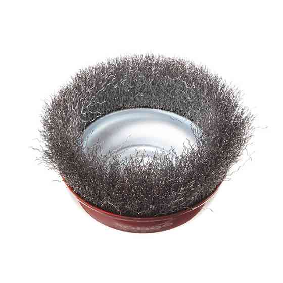 Щітка чашкова, 150 мм, M14, кручений дріт, для КШМ, 4500 об/хв INTERTOOL BT-1150 Київ