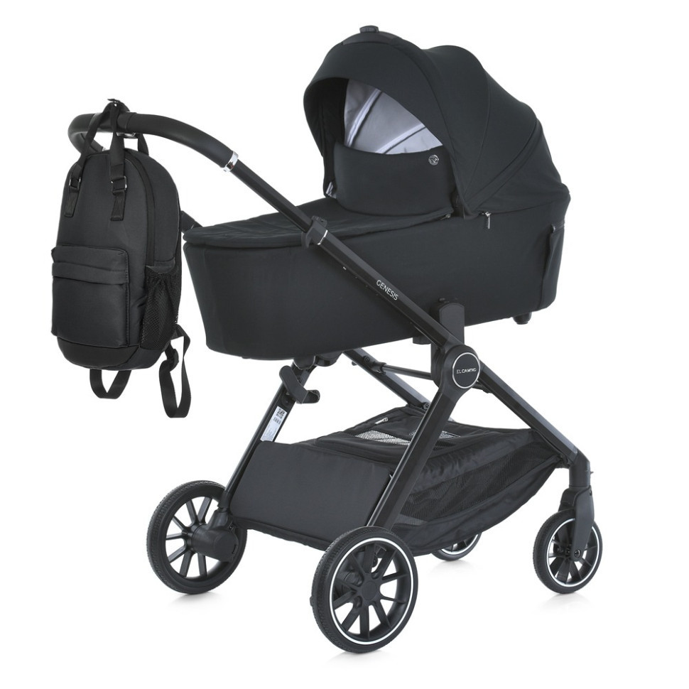 Коляска дитяча універсальна 2 в 1 GENESIS ME 1126 Jet Black Вінниця - фото 1