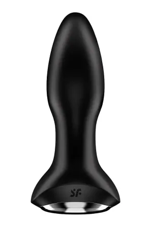 Анальна смарт вібропробка із перлинним масажем Satisfyer Rotator Plug 2+ Black Львів
