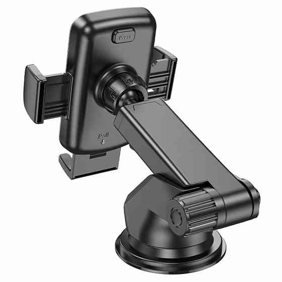 Тримач для мобільного HOCO CA95 Polaris push-type telescopic suction cup car holder Black Київ