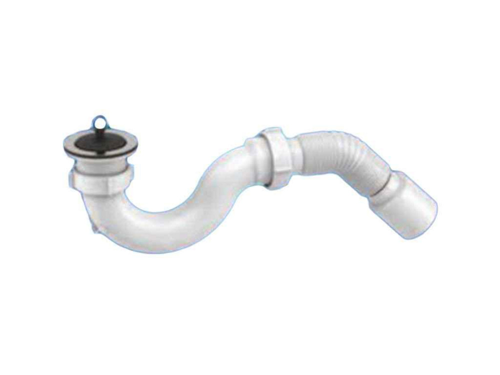 Сифон Д0110 (Душ) L=400 D=50 ТМ SOLO PLAST Київ - фото 1