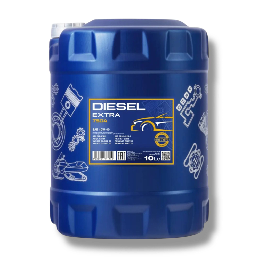 Моторное масло Mannol Diesel Extra 10W-40 10 л (7504) полусинтетика для дизеля Киев - изображение 1