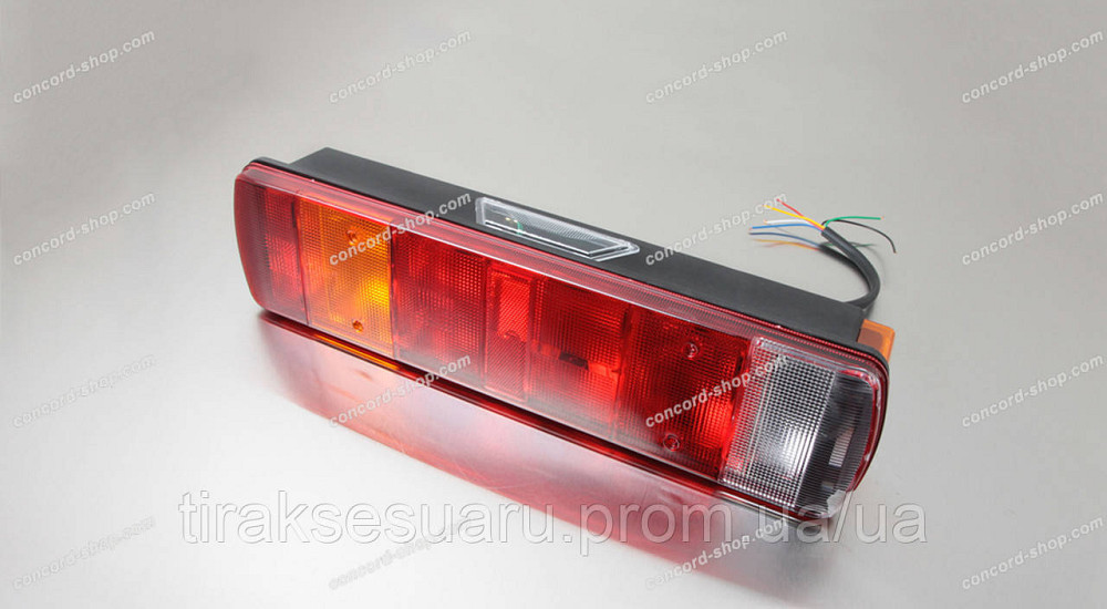 Фонарь задний Scania, Volvo 7-ми секц. с кабелем, с подсветкой номерного знака Луцк - изображение 1