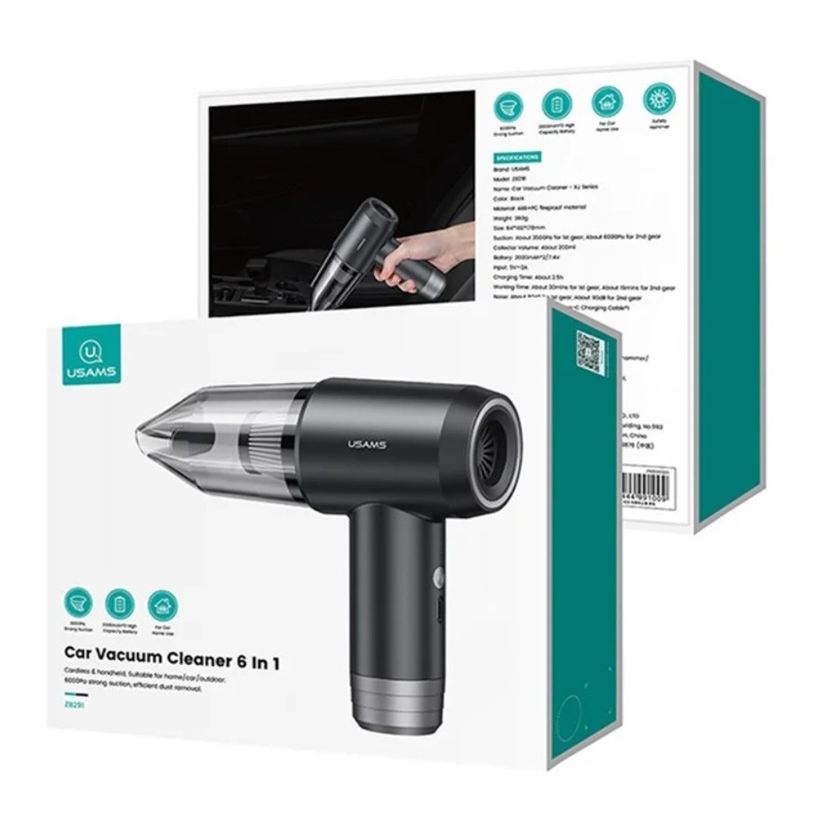Пилосос для автомобіля Usams ZB291 чорний Київ - фото 5