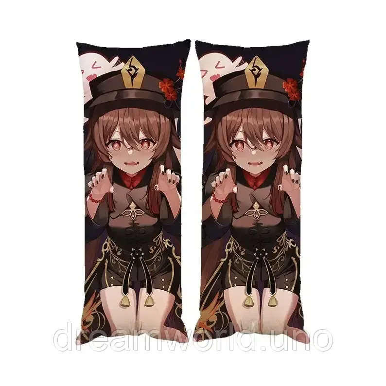 Подушка дакімакура Ху Тао Геншин Імпакт декоративна партова подушка для обіймання 30х60 Харків - фото 1