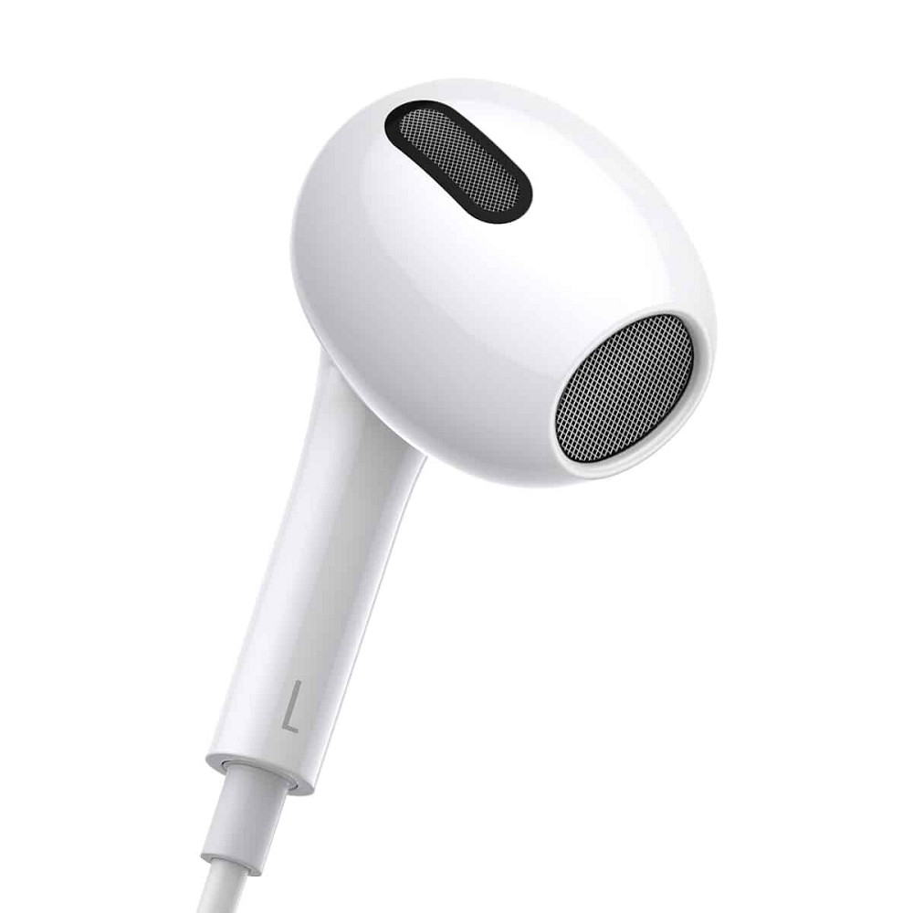 Навушники Baseus Encok 3.5mm lateral in-ear Wired Earphone H17 White Київ - фото 3