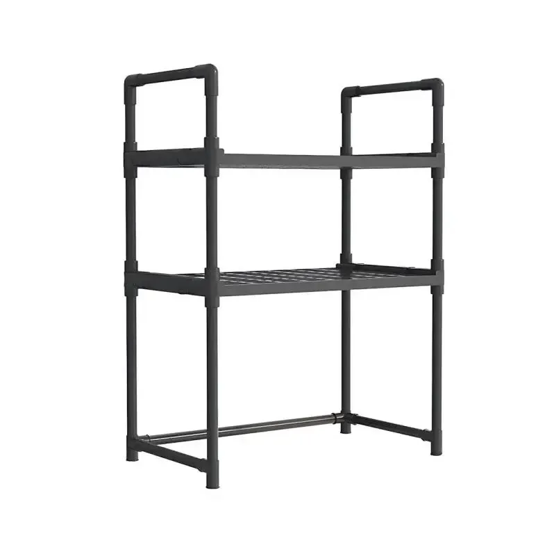 Fan&Fan Универсальная полка-стеллаж для микроволновки 2 уровня 48х26х71 см YH-6616-2 черная Киев - изображение 6