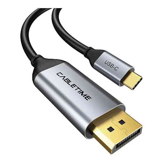 Кабель Cabletime USB Type-C - DisplayPort, 1 m (CC10H) ( Сріблястий ) Харьков