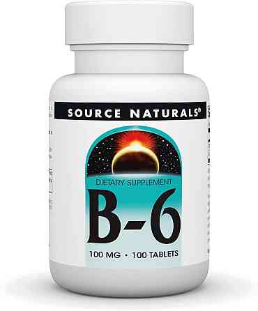 Витамин B6 Source Naturals B-6, 100 mg, 100 Tablets Луцк