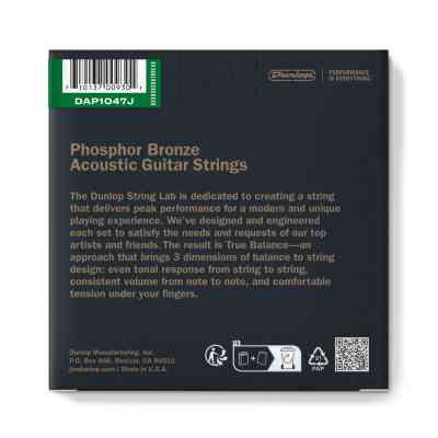 Струни для гітари Jim Dunlop Phosphor Bronze Acoustic Guitar Strings 12-String (10-47) (DAP1047J) Вінниця