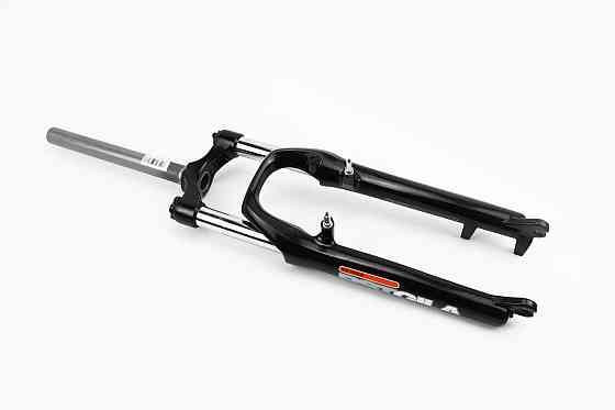 Вилка 26" амортизаційна, без різьби 1-1/8" (28,6мм), шток 260мм, з ходом 100мм, V/Disk-brake, пружинно-оливна, Lockout, чорна Gila-TNL Київ