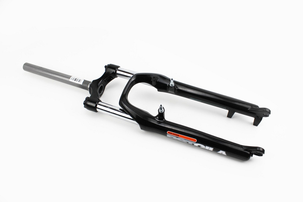 Вилка 26" амортизаційна, без різьби 1-1/8" (28,6мм), шток 260мм, з ходом 100мм, V/Disk-brake, пружинно-оливна, Lockout, чорна Gila-TNL Київ - фото 1