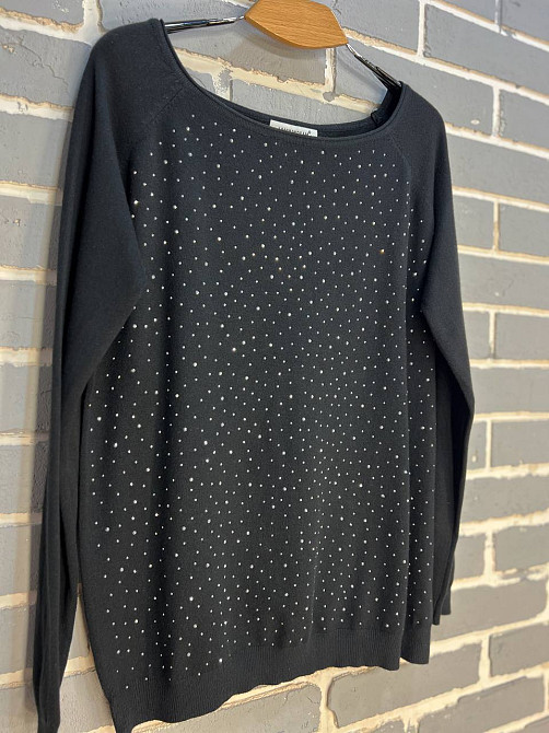 Джемпер женский ACCORDDREAM 9067 тонкий свитер россыпь камней, черный, one size Киев - изображение 16