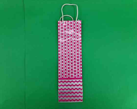 Пакет паперовий подарунковий під пляшку 12/9/36 (артBUT-65) (12 шт.) Харків