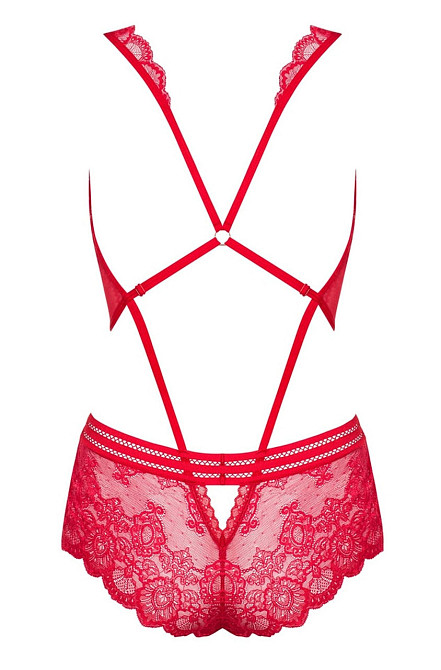Мереживне боді Obsessive 853-TED-3 Teddy червоне, L-XL Sex Aura Київ - фото 4
