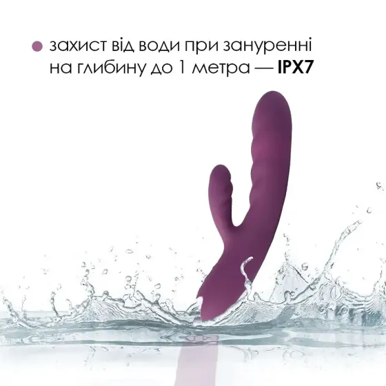 Вібратор-кролик Svakom Avery Lilac зі стовбуром, що рухається, рух вперед-назад Львів