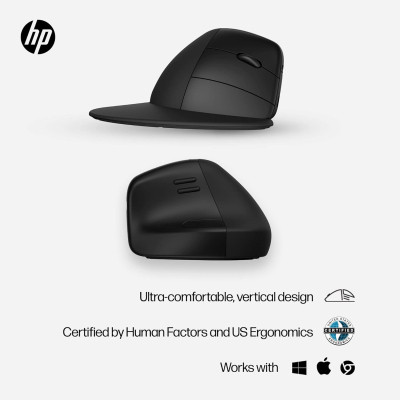 Мышка HP 920 Ergonomic Vertical Wireless/Bluetooth Black (6H1A4AA) Винница - изображение 9