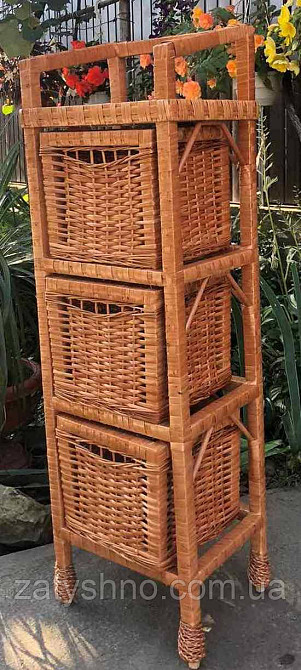 Комод плетеный из лозы на 3 ящика Киев - изображение 7