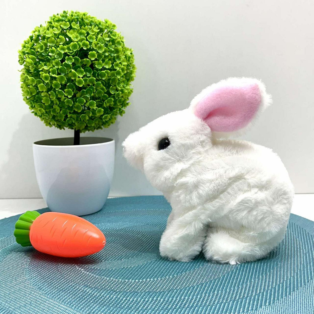 Кролик інтерактивний у рюкзаку Білий (777-23A) Чернигов - изображение 7