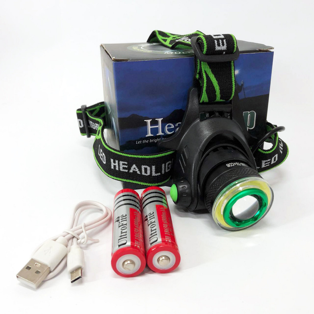 Налобний ліхтар з кріпленням на голову T106-T6+COB, Ліхтарик налобник, Ліхтарик діодний налобний PT-49 Львів - фото 12