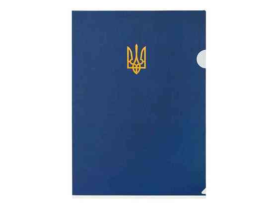 Папка-куточок A4 темно-синій UKRAINE BM.3971-03 ТМ BUROMAX Київ