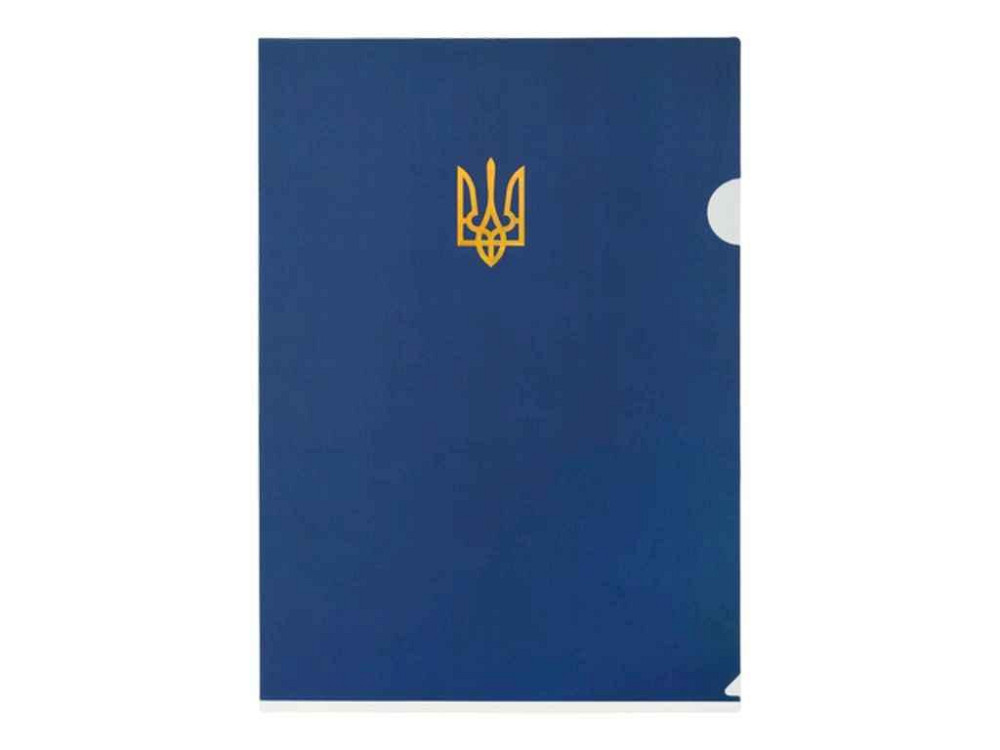 Папка-куточок A4 темно-синій UKRAINE BM.3971-03 ТМ BUROMAX Київ - фото 1