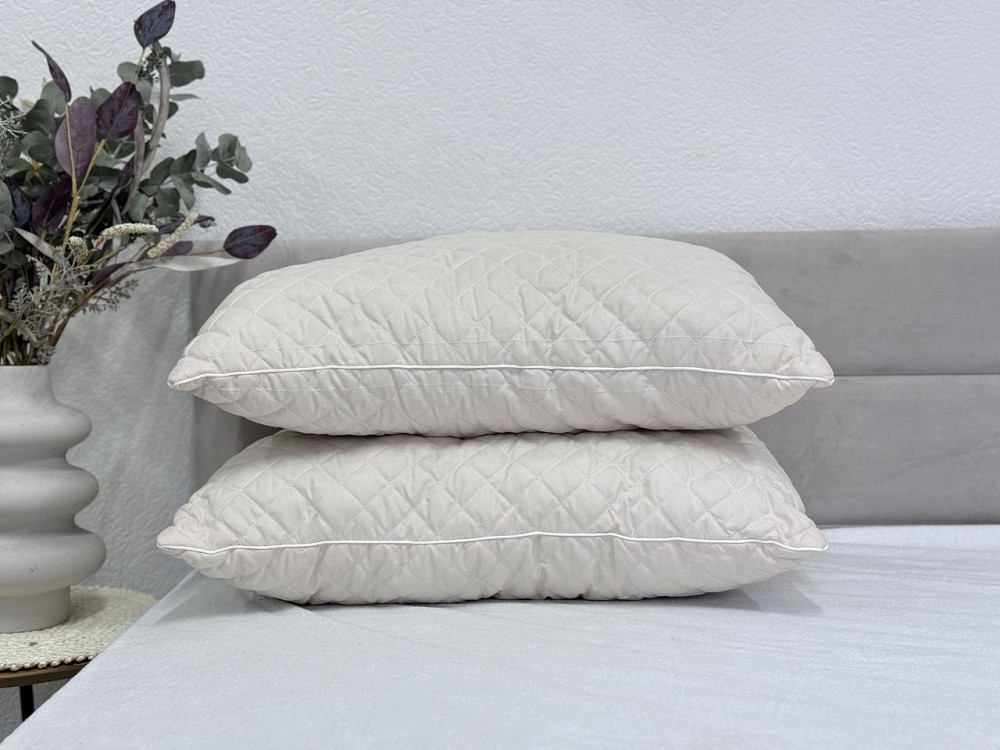 Ecotton Подушка Ecotton 50х70 см антиалергенна із мікрофібри бежева Beige Коломия - фото 6