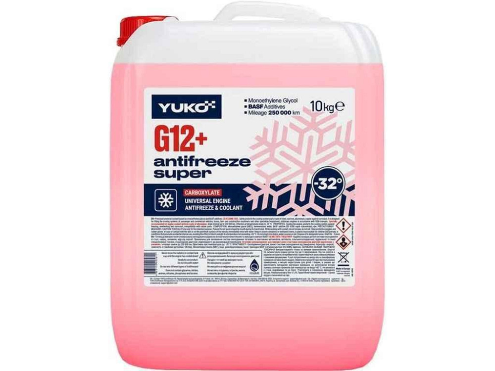 Антифриз ANTIFREEZE-32 (Super G12) красный 10кг ТМ Yuko Киев - изображение 1