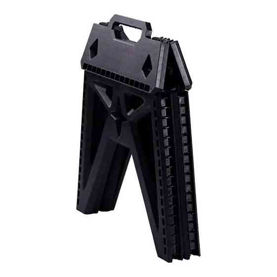 Пластикова складна стілецька туристична похідна розкладний стілець для кемпінгу Чорний SJ-0102B Київ