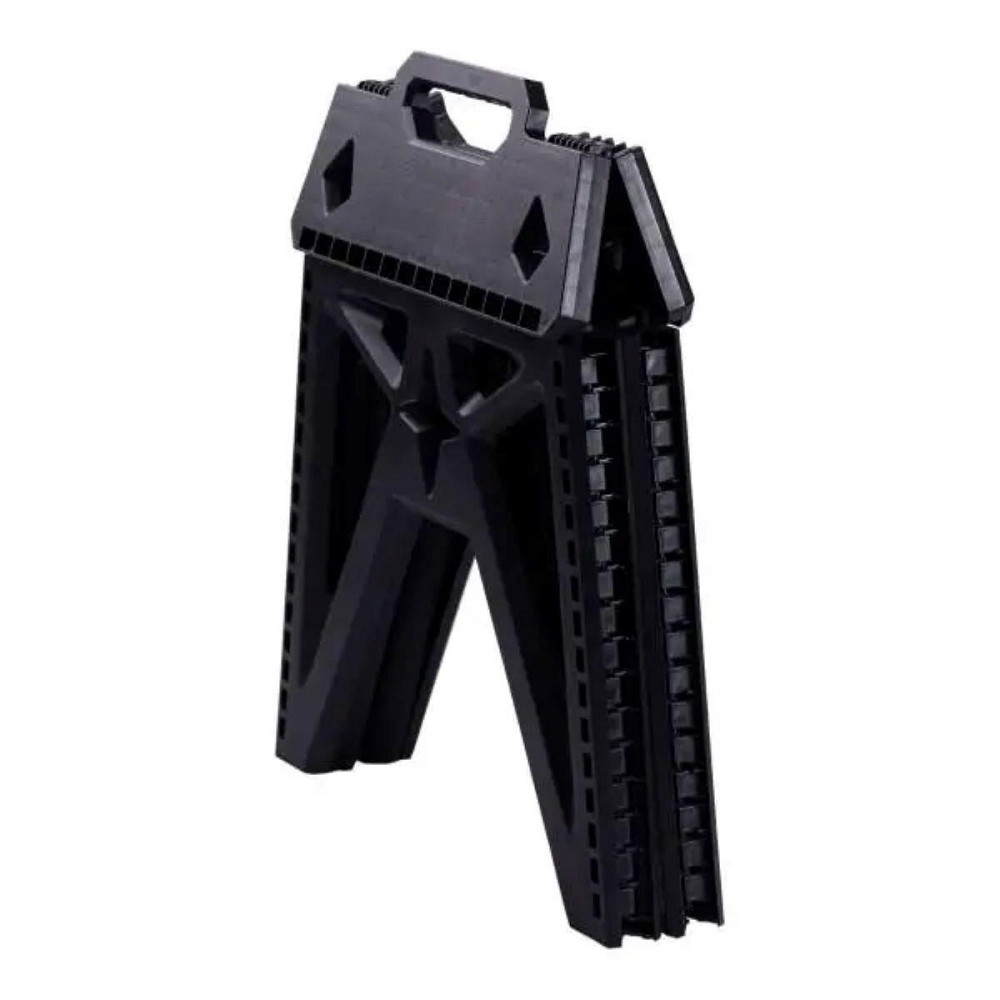 Пластикова складна стілецька туристична похідна розкладний стілець для кемпінгу Чорний SJ-0102B Київ - фото 6