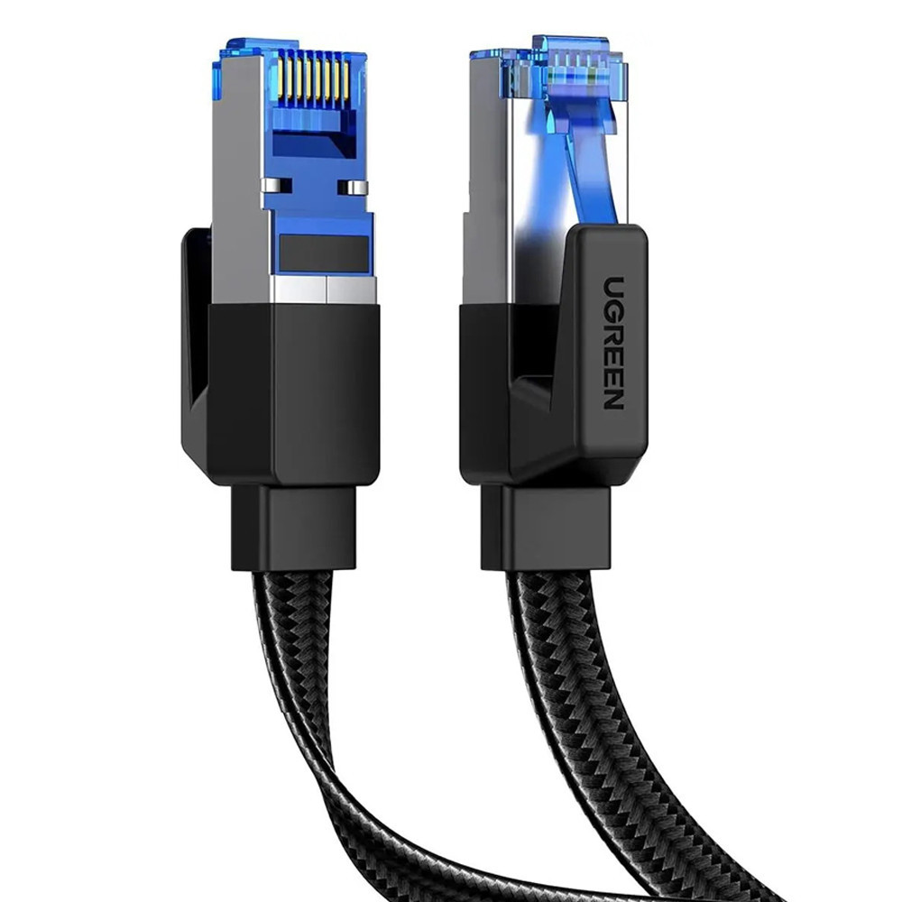 Високошвидкісний інтернет-кабель Ugreen Cat8 40gbps RJ45 40172 (Чорний, 3 м) Миколаїв - фото 1