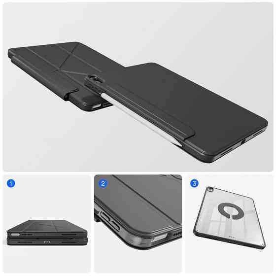 Чохол-книжка BeCover Ultra Slim Origami Flex для Apple iPad Air 13 (2024/2025) Black (712980) ( 13313 ) Харьков