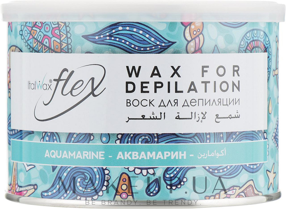 Теплый Воск для депиляции в банке Аквамарин ItalWax Flex  400гр Киев - изображение 1