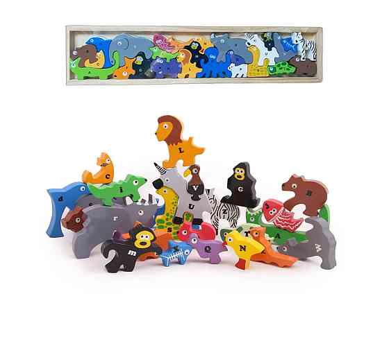 Балансирующие деревянные игрушки Монтессори, деревянные игрушки зверей, зоо конструктор для детей на 26 Каменец-Подольский