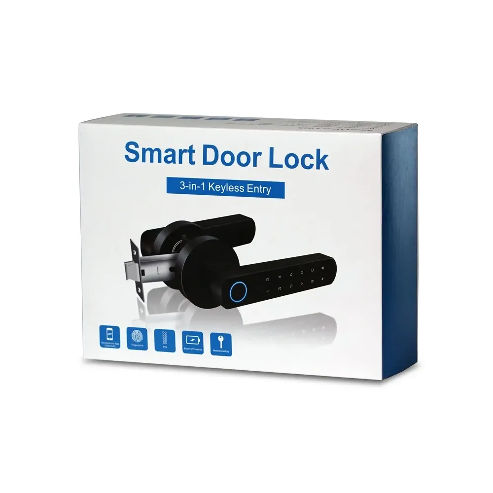 Замок біометричний автономний Trinix TRL-5205BTF Tuya Grey з Bluetooth і зчитувачем відбитків пальців (65-00069) Киев - изображение 6