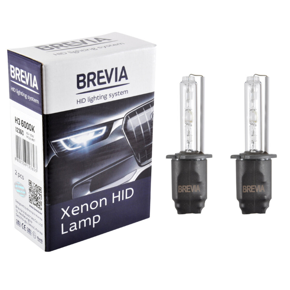 Ксенонова лампа Brevia H3 6000K, 85V, 35W PK22s KET, 2шт Киев - изображение 1