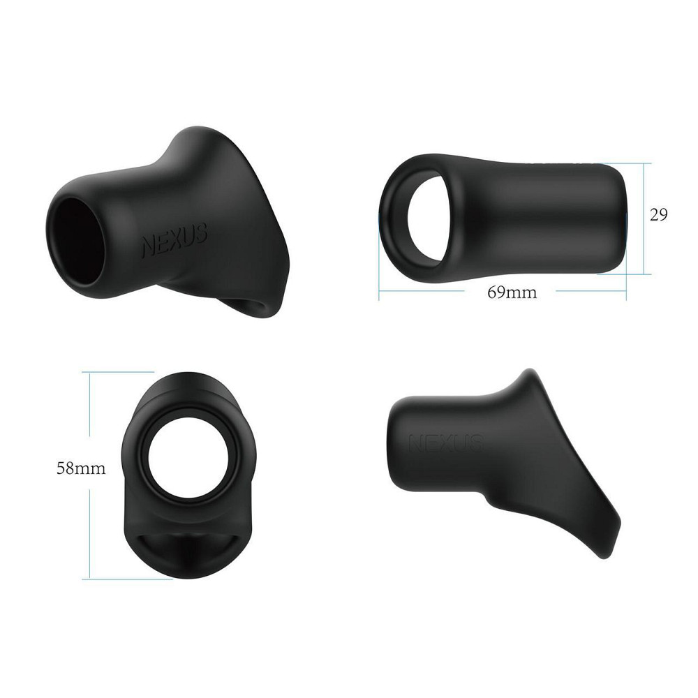 Эрекционное кольцо Nexus Rise Cock and Ball Sling, для члена и яичек, очень широкое Sex Aura Киев - изображение 4