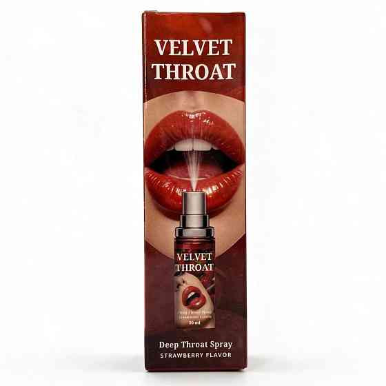 Спрей для глубокого минета WOW Velvet Throat клубника, 50 мл Sex Aura Киев