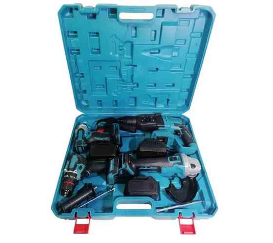 Набір інструментів 4 в 1 9712, перфоратор, гайковерт, шурупокрут, кутова шліфувальна машина Вінниця