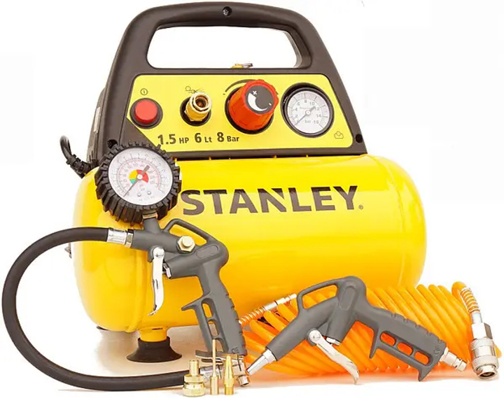 Мощный воздушный компрессор безмасляный STANLEY DN200/8/6 : 1.1 кВт, 6 л, 180 л/мин Киев - изображение 10